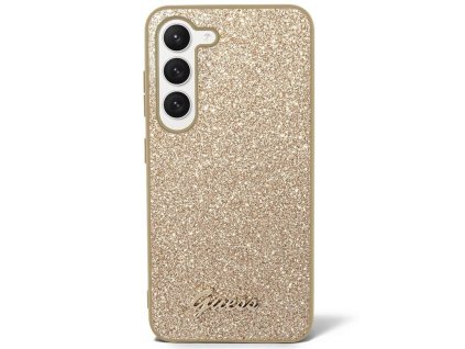 Guess PC/TPU Glitter Flakes Metal Logo Zadní Kryt pro Samsung Galaxy S23+19