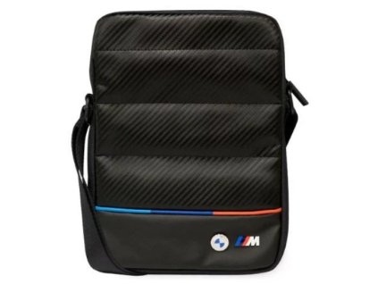 BMW Tricolor Carbon Tablet Bag 10" Black