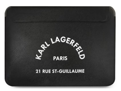 Karl Lagerfeld Saffiano RSG Embossed Computer pouzdro 16" Black