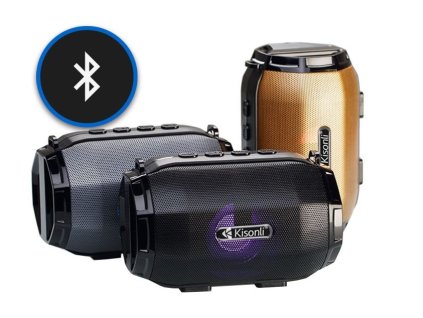 DeTech Bluetooth reproduktor Kisonli LED-904 - černý