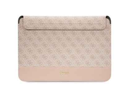 Guess 4G Stripe Metal Logo Computer Sleeve 14" Pink