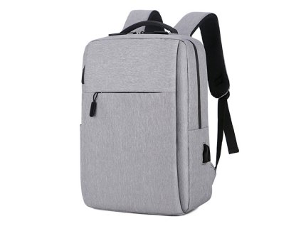 DeTech Batoh pro notebook Power Backpack BP-02, 15.6", šedá