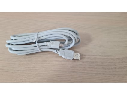 Kabel USB na micro USB 3m, bílá