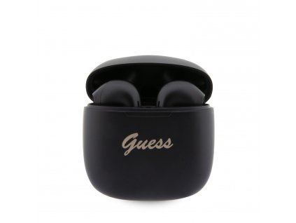 Guess True Wireless Script Logo BT5.3 6H Stereo Earphones Black