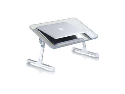 DeTech Stolek pod notebook s ventilátorem A8, béžová