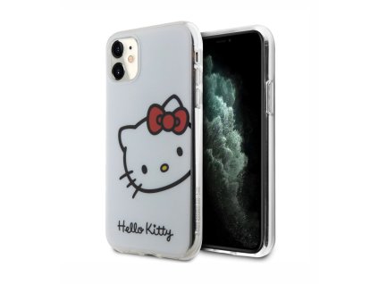 Hello Kitty IML Head Logo Zadní Kryt pro iPhone 11, bílá