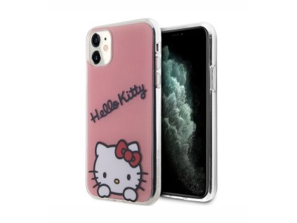Hello Kitty IML Daydreaming Logo Zadní Kryt pro iPhone 11, růžová