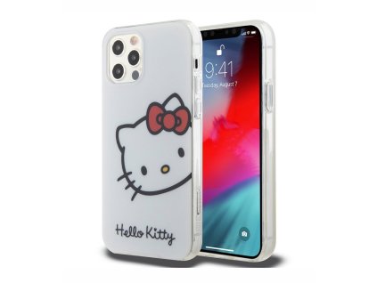 Hello Kitty IML Head Logo Zadní Kryt pro iPhone 12/12 Pro, bílá