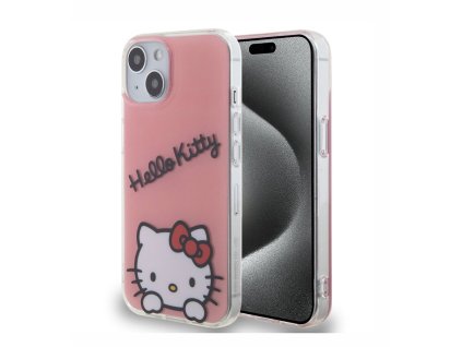 Hello Kitty IML Daydreaming Logo Zadní Kryt pro iPhone 13, růžová