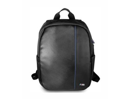 BMW Carbon Navy Stripe Backpack, černá
