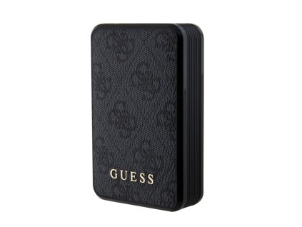 Guess PU 4G Leather Powerbanka 10000mAh, černá