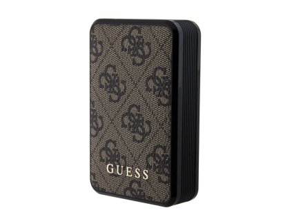 Guess PU 4G Leather Powerbanka 10000mAh, hnědá