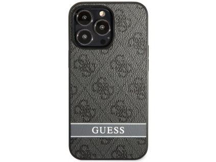 guess pu 4g stripe kryt pro apple iphone 13 pro max grey