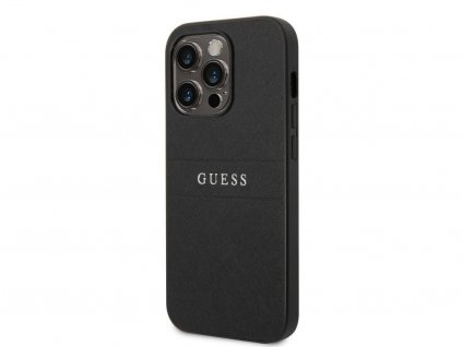 38350 4 guess pu leather saffiano zadni kryt pro iphone 14 pro max black