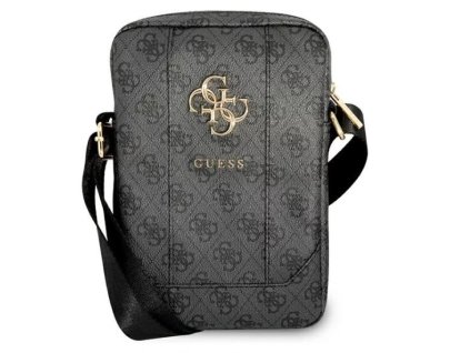 Guess pouzdro 10" šedé 4G velké kovové logo