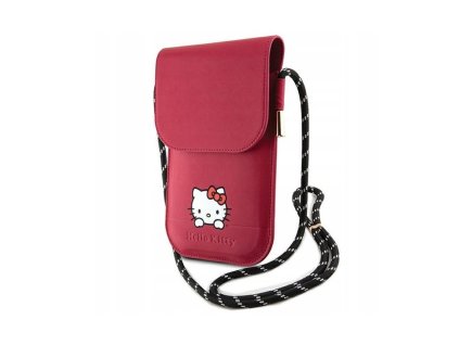 Hello Kitty Leather Daydreaming Phone Bag Pink