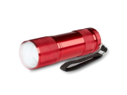 DeTech Svítilna 9 LED UV FLASHLIGHT - červená