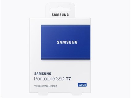 Samsung Externí SSD disk - 500 GB - modrý