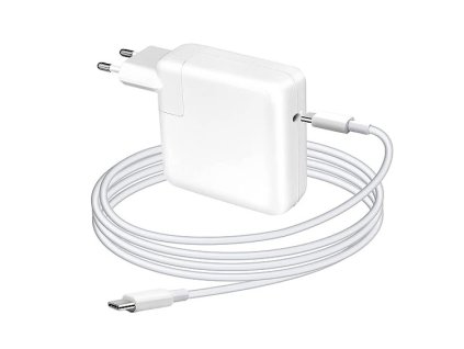 DeTech Napájecí adaptér pro notebooky USB-C 65W - EU zástrčka + kabel