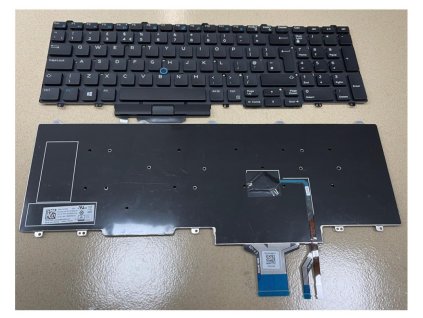 DeTech Klávesnice pro notebooky Dell Latitude E5550 Precision 3510, OEM - UK