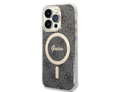 Guess IML 4G MagSafe Zadní Kryt pro iPhone 14 Pro Black