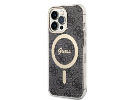 Guess IML 4G MagSafe Zadní Kryt pro iPhone 13 Pro Black