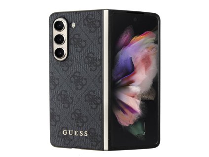 Guess 4G Charms Zadní Kryt pro Samsung Galaxy Z Fold 5 Grey