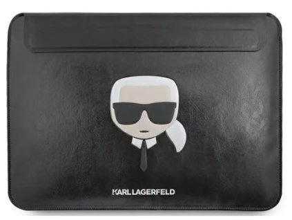 Karl Lagerfeld Head Embossed Computer pouzdro 16" Black