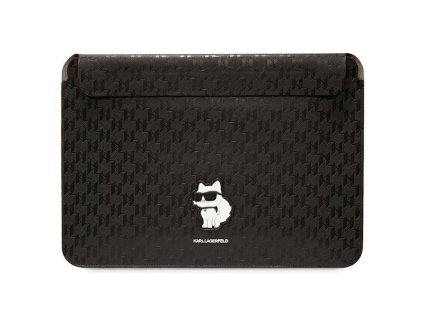 Karl Lagerfeld Saffiano Monogram Choupette Computer Sleeve 14" Black