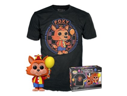 Funko POP! & Tee Box: FNAF - Balloon Foxy (Flocked) (XL)