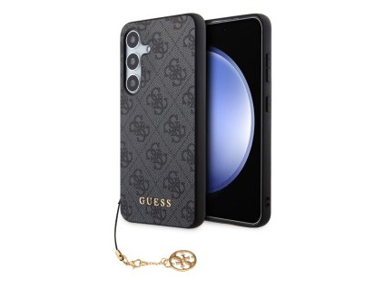 Guess 4G Charms Zadní Kryt pro Samsung Galaxy S24+ Grey