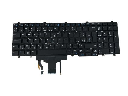 DeTech Klávesnice s podsvícením pro notebook Dell 5590, CZ