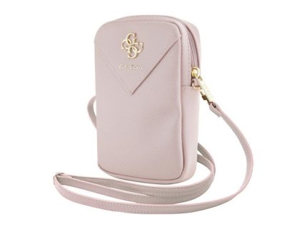 Guess Zip 4G Triangle Phone Bag Pink