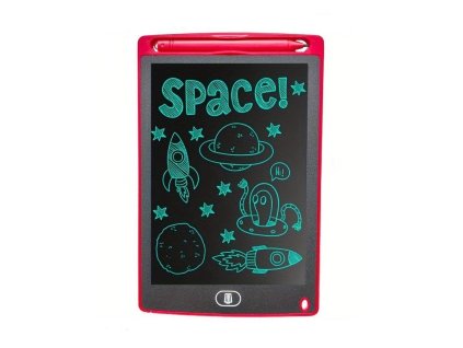 DeTech Dětská kreslící podložka K8, 8.5" - červená