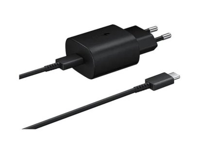 Samsung Nabíječka 25W + Datový kabel USB-C/USB-C (Bulk) - černá