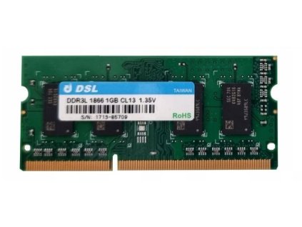 DSL 1GB DDR3L PC14900 1866MHz SODIMM CL13
