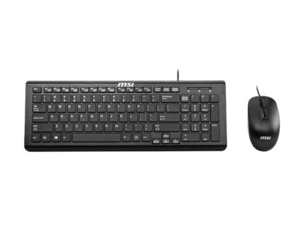 MSI MS-A625 Set klávesnice a myši, drátová, CZ/SK - černá