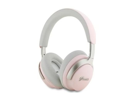 Guess headphones Bluetooth ANCENC pink DB Metal Script Logo