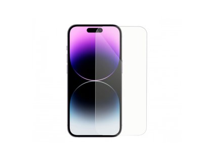 Tvrzené sklo DeTech pro iPhone 14 Pro, 0,3 mm, Průhledné