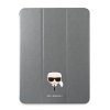 Karl Lagerfeld Head Saffiano Pouzdro pro iPad Pro 12.9 (2021/2022) Silver