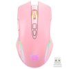 DeTech Herní myš Onikuma CW905, Wireless, RGB, 7D, růžová