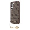 Guess 4G Charms Zadní Kryt pro Samsung Galaxy S23 Brown