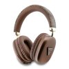 Guess PU Leather 4G Triangle Logo Bluetooth Stereo Headphone Brown