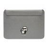 Karl Lagerfeld Saffiano Karl and Choupette Computer Sleeve 16" Silver