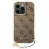 Guess 4G Charms Zadní Kryt pro iPhone 14 Pro Brown