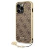 Guess 4G Charms Zadní Kryt pro iPhone 14 Pro Brown