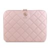 Guess PU Quilted 4G Metal Logo Obal na Notebook 13/14" Pink