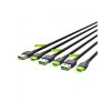 GreenCell Sada 3x Green Cell GC Ray USB-C kabel 120 cm, LED podsvícení, Ultra Charge