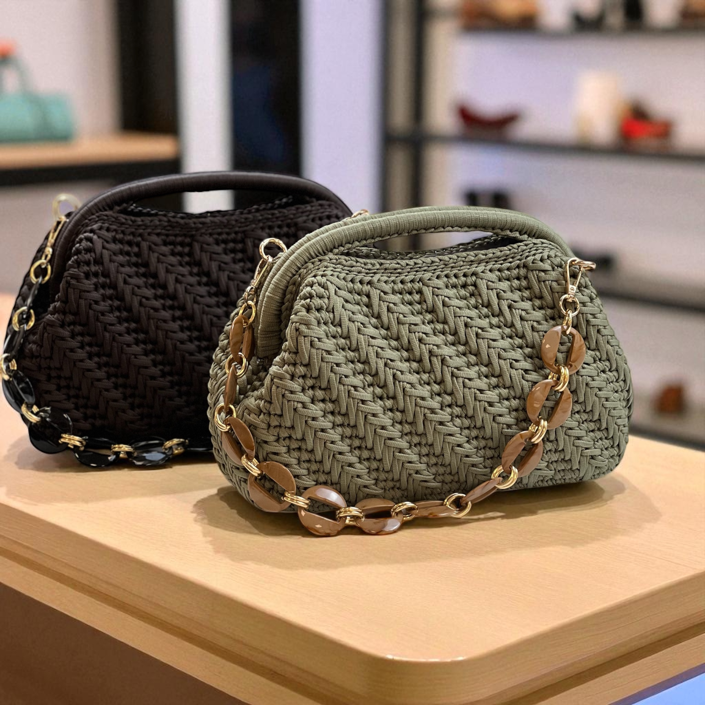 Háčkovaná kabelka SELENE