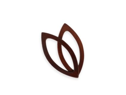 Rukojeti na tašku Oval, 20*9 cm / čokoláda